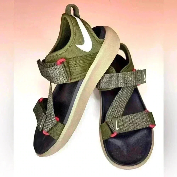 Nike Men’s Vista Sandal Rough Green/wolf Grey Strap Size-6 - Picture 4 of 11